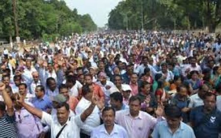 ଅଧିକାର ପାଇଁ ରାଜରାସ୍ତାରେ ଶିକ୍ଷକ